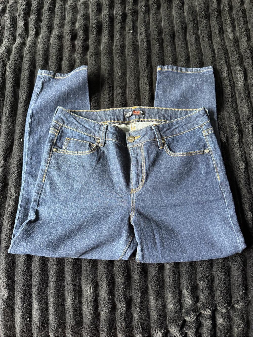 JustFab Dark Blue Skinny Jeans